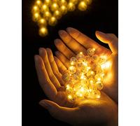 ANBET 50 pcs Mini Balloon Lights,Led Lamp Long Standby Time Balloon up Lights Blinking Ball for Party Decorations Birthday Party Wedding Halloween Christmas Decoration(warm)