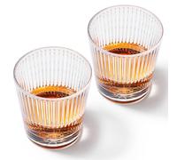 ANBFF Whiskey Glasses Set of 2, 10oz Drinking Glass Cups, Heavy Bottom Rocks Glasses, Crystal Old Fashioned Glass with Gift Box - Barware for Bourbon, Scotch, Cocktail for Men Women