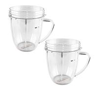 Anbige 18oz Cups With Handle Replacement Parts,Compatible with Nutribullet 600W and 900W (2 18oz Cups with Handle)