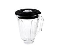 Anbige Replacement parts Round Glass Jar with lid, Compatible with Hamilton Beach Blenders (5 cup)