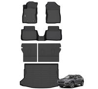 ANBINGO®-Floor Mats & Backrest Mats & Cargo Mat for Crosstrek 2024-2025, Car Mats for Crosstrek All Weather Floor Mats TPE Custom Fit Floor Liners for Crosstrek Full Set Accessories,Black