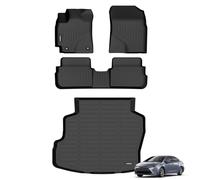 ANBINGO®-Floor Mats & Cargo Liner Custom for Corolla 2009-2013 All Weather Protection TPE Heavy Duty Non-Slip Automotive Corolla 2009-2013 Floor Liners Fits Full Set Accessories, Black