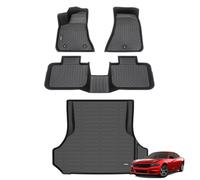ANBINGO®Floor Mats & Cargo Liner Fit for Dodge Charger RWD 2023-2011 &Chrysler 300 RWD 2023-2011 All Weather Protection TPE Waterproof Non-Slip Car Floor Mats 1st, 2nd Row Set & Cargo Mat -Black