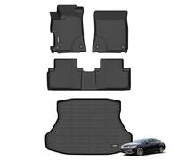 ANBINGO® Floor Mats & Cargo Liner for ILX 2013-2022 | All Weather TPE ILX Floor Liners | 1st & 2nd Row Custom Mats Full Set | ILX Accessories - Black