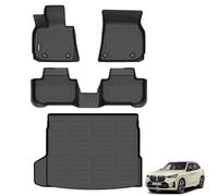 ANBINGO® Floor Mats & Cargo Liner for X3 2025 | All Weather TPE Floor Liners | 1st & 2nd Row Custom Mat Full Set | Accessories - Black