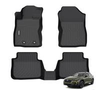 ANBINGO Floor Mats Custom for 2024 Subaru Crosstrek. All Weather Protection TPE Waterproof Non-Slip Floor Liners Fit 1st & 2nd Row Set Accessories-Black