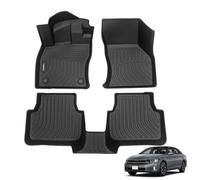 ANBINGO Floor Mats Custom for Volkswagen Jetta 2019 2020 2021 2022 Waterproof Car Mats All Weather Guard Mats Heavy Duty TPE Automotive Floor Liners Accessories Front& Rear Row Full Set Black