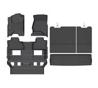 ANBINGO®Floor Mats Fit for Chevy Tahoe/GMC Yukon 2015-2020(Bucket Seat / 7 Seat)(Not for XL)&Cargo Liners&Seatback All Weather Mats for Tahoe TPE Car Rugs for Yukon Rubber Trunk Carpet for Tahoe
