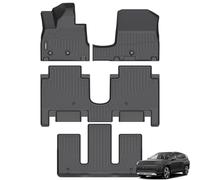 ANBINGO® Floor Mats for 2026 Hyundai ioniq 9 with 6 passeger, AWD, 2nd Row with Bucket Seat, Performance Limited/Calligraphy/Calligraphy Design, Custom Mats Full Set Accessories - Black