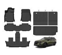 ANBINGO®-Floor Mats for Ascent 2019-2024 2025 Cargo Mat Liner TPE Back Seat Cover Protector 2023 Ascent Accessories (Fit 7&8 Seats, Trunk Mat+3rd Row Backrest Mats+Floor Mats)