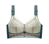 Anbiryeik Plus Size Bras for Women UK Up Adjustable Bra Tube Top Sagging Breast No Wire Full Cup Underwear Bro Non Wired Body and Wireless Push Side Support Lace Cotton Padded Back Fat Minimiser