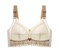 Anbiryeik Plus Size Bras for Women UK Up Adjustable Bra Tube Top Sagging Breast No Wire Full Cup Underwear Bro Non Wired Body and Wireless Push Side Support Lace Cotton Padded Back Fat Minimiser