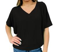 Anbiryeik Womens Summer Tops Casual Dressy Soft Short Top Take A Chance Bat Wing for Women Knit V Neck T Shirts Ladies Blouses Red Sheer and Black Striped Spring Clothes Collarless Cute Green