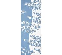 染の安坊 Anbo Tenugui Hand Towel, Peach Blossom (Blue), 100% Cotton, Made in Japan, 13.8 x 39.4 inches