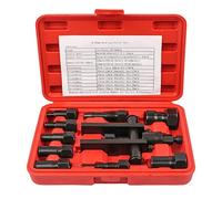 ANBOO 10pcs Bearing Puller Bearing Separator Kit, Blind Hole Collet Bearing Race and Seal Puller Extractor Kit, 21.8x15cm Slide Hammer Pilot Insert Inner Internal Bearing Removal Tool Set