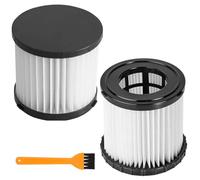 ANBOO 2 Pack Vacuum Filter Replacement Compatible with Ryobi 18V ONE+ 3 Gallon Wet/Dry Vacuum Cleaners PCL733, PCL734, P3240, with 1 Cleaning Brush, Replace Part# A32VC05 A32RF08