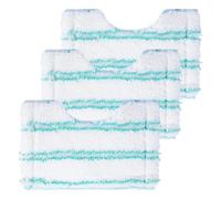 ANBOO 3 pieces for Leifheit replacement cover bath cleaner microfibre set, 20 x 12.5 cm bathroom wiper, bath cleaner, micro duo telescope replacement accessories, ideal for tile wipers, strong