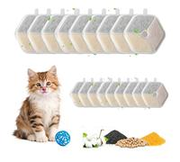 ANBOO Cat Water Fountain Filters,Replacement 9 Pack with 9 Pump Sponges