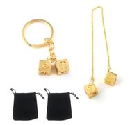 ANBOO Han Solo Lucky Dice Rear View Mirror Accessories Han Solo Dice Keyring Star Wars Car Mirror Hanging Accessories for Men Cool Car Keyring Lucky Charm Gifts for Men