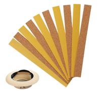 ANBOO Pack of 10 Cork Strips Hat for Reducing, Self-Adhesive 200 x 20 x 2 mm, Hat Band Inside/Outdoor for Straw Hat & Felt Hat, Soft Cork Inserts for Perfect Fit