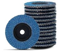 ANBOO Pack of 12 Flap Discs Sanding Discs Sanding Mop Disc Diameter 76 mm x 10 mm Grit 40/60/80/120 Mixing Set, Slat Sanding Mop Flap Disk for 10.8-12 V Angle Grinder