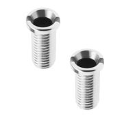 ANBOO Pack of 2 Kitchen Sink Basket Screw, M12 x 25 mm Stainless Steel Hollow Screw for Sink Strainer Plug, Kitchen (Silver)