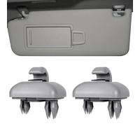 ANBOO Pack of 2 Sun Visor Holder for Au-di, Car Sun Visor Clip Hook Compatible with Au-di A1 A3 A4 A5 S3 S4 S5 Q3 Q5 TT, Holder for Sun Visors 8U0857562 8E0857562A (Grey)