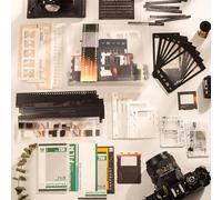 ANBOO Vintage Scrapbooking Kit Journaling Supplies Retro Film Scrapbook Set Classic Scrapbooking Supplies Paper for DIY Junk Journal, Nostalgic Aesthetic Decorative Card for Photos and Gifts 94PCS
