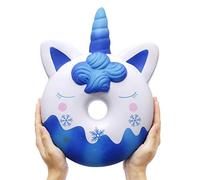 Anboor 13 Inches Squishies Jumbo Unicorn Donut Squishy Toys Kawaii Scented Soft Slow Rising Squeeze Stress Relief Kids Toy Halloween Birthday Day Gifts