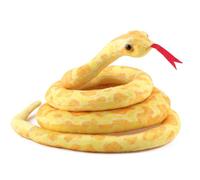 Anboor 160cm Snake Stuffed Animal, Realistic Animal Plush Toy Long Stuffed Snake, Lifelike Large Toy for Kids as Party Decoration Prank Props(Yellow)