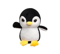 Anboor 4.3" Stuffed Animal Penguin Plush Toy - Soft Stuffed Penguin Party Favors, Classroom Awards, Goodie Bag Stuffers & Animal-Themed Gifts for Kids (Black)