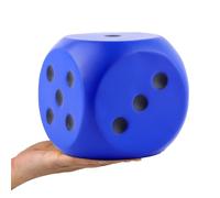 Anboor 5.9'' Large Foam Dice Squishy Jumbo Dice for Classroom Game Kids Toys Present Collection Decorative Props(Blue)