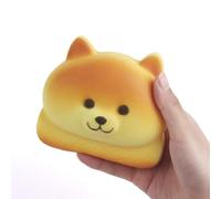 Anboor Shiba Inu Bread Squishy Toy Slow Rising Scented Cute Soft Squeeze | Food Shaped Squishy, Stress Relief Toys For Adults And Kids, For Shiba Lovers Office Gift, Slow Rising Scented Soft Squeeze