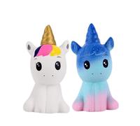 Anboor Squishies Pack 2 Pcs Squishy Unicorn Toys Slow Rising Scented Squeeze Toys Squishies Animal Toys Stress Relief Kawaii Prime Present