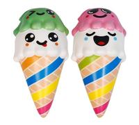 Anboor Squishies Set Toys Squeeze Ice Cream Squishy 2 Pcs Slow Rising Squeeze Toys Stress Relief Kawaii Soft Squishies Sensory Toys Gift Collection