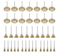 ANBOWEI Mini Brass Wire Brush Set for Dremel Rotary Tool Accessories 45 Pcs