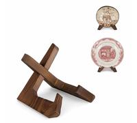 ANBOXIT Bowl Stands for Display, 3,5 Inch Plate Holder, Wooden Easel Frame Holder, Display Stand for Large Deep Platters and Dishes, 12,2 x 10 x 9cm (For Bowls under 6,3cm in Depth)