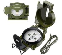 Anbte Compass Navigation with Clinometer, Strong Magnetic Intensity 3000 Gauss Waterproof Hand Held Compasses with Fluorescent Scale Carry Bag, for Camping Survival Backpacking Boating Hiking（Black)