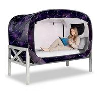 ANC POP Bed Tent Full Bed Canopy Portable Dream Tent for Adult Indoor Sleeping Tents with 2 Doors Breathable Private Space Tents, Starry Constellation