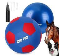 ANC POP Herding Ball for Dogs Horse Ball & Ball Cover 25" Ball for Horses Large with Hand Pump for Play Herding Ball Herding Ball Horse Toys for Horses Stall, Blue and Red