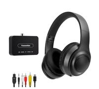 ANC Wireless Headphones for TV, Foldable Headphones for Traveling, Headset with Bluetooth Transmitter, Optical (Toslink), Coaxial, RCA, 3.5mm AUX and USB Audio Output, TV Headset Wireless for Seniors