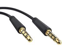 Ancable 1 x 1 m 3.5 mm audio video AV cable for car DVD player 2 screens, AUX cable, 4-pin AV in and out cable for Naviskauto, Fangor, Digiland, Wonnie, Philips portable DVD player