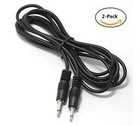 Ancable 2-Pack 6-Feet Mono Cable 2.5mm Male to 3.5mm Mono Jack Plug - 12V Trigger Cable for Parasound Amp and Logitech Harmony Hub