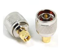 Ancable 2-Pack RP-SMA Reverse Polarity Male to N-Type Male Antenna Cable Adapter Connector for WiFi Antenna/Extender/Transceiver/Repeater/Analyzer/Signal Booster/Radio/RF Coaxial Coax/Extension Cable
