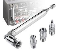 Ancable FM Aerial Indoor Antenna Unbal 75 Ohm Telescopic