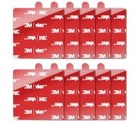 Ancable Sticky Pads Heavy Duty VHB 10Pcs, 3M Double Sided Sticky Pads Strong Adhesion for Dashcams, Dashboards, Windscreens, Walls, Wood & More 40 * 40mm