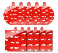 Ancable Sticky Pads Heavy Duty VHB 10Pcs, 3M Double Sided Sticky Pads Strong Adhesion for Dashcams, Dashboards, Windscreens, Walls, Wood & More