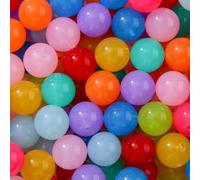 ANCADN 20mm Acrylic Beads Color Round Beads Chunky Bubblegum Beads for DIY Jewelry Making (Color)