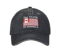Anceky 51st State Canada Trump Hat Make Canada 51st State Hat Make America Canada Great Again Hat Cap for Men Women Black