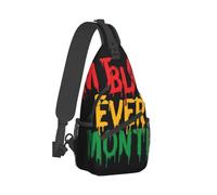 Anceky Black History African American Black Pride Crossbody Chest Bag, Unisex Crossbody Bag, Travel, Sports, Hiking Backpack